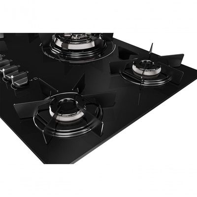 Cooktop Mueller 5 Bocas Com Queimador Tripla Chama MCG5BC Bivolt