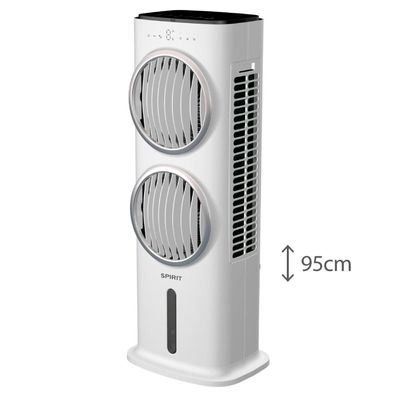 Climatizador de Ar Spirit Turbo 95cm, 90W com Controle Remoto, Display LED, Timer de até 9 horas, 10 Litros Branco / 110V