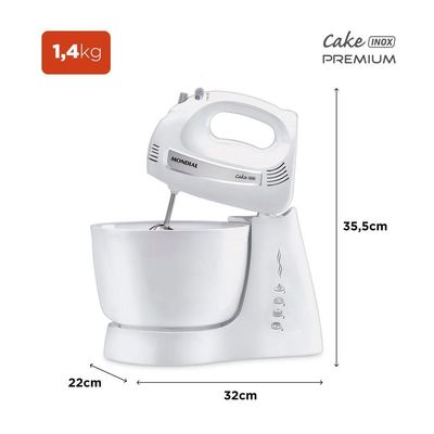 Batedeira Cake 500w Mondial B-50-w Batedeira B-50-w 220v/60hz . 220V