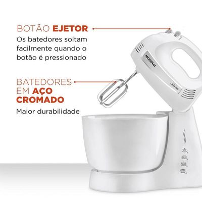 Batedeira Cake 500w Mondial B-50-w Batedeira B-50-w 220v/60hz . 220V
