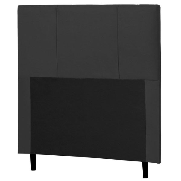Cabeceira Cama Box Solteiro 90cm Donna I02 Suede Cinza - Mpozenato