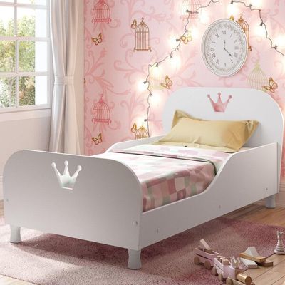 Cama Infantil Colchão 70X150Cm Multimóveis Branca