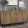 Aparador Buffet Retrô Multimóveis 4 Portas Rustic/preto