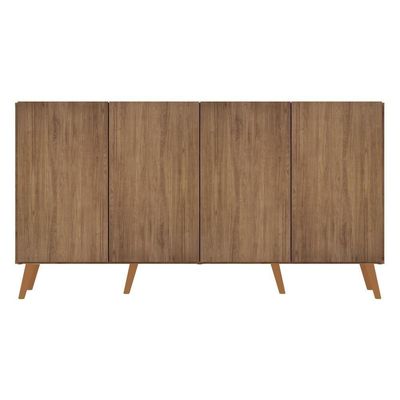 Aparador Buffet Retrô Multimóveis 4 Portas Rustic/natural