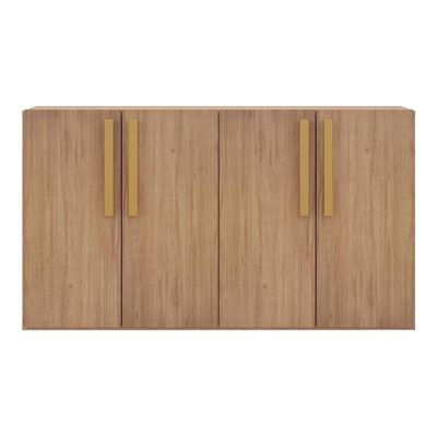 Aparador Buffet 4 Portas Suspenso Viena Rustic/natural