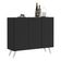 Aparador 3 Portas Retrô Veneza Mp1009 Preto/Branco