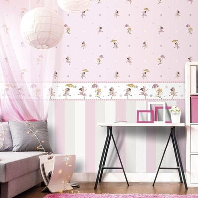 Papel De Parede Treboli Rosa Bailarinas 5822 - Rolo 10m X 0,53m
