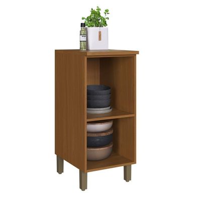 Balcão Indekes Imperial 1 Porta 40cm C/ Tampo Freijo/camurça