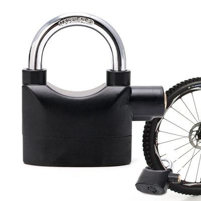 Cadeado Com Alarme Antifurto 110db Segurança Reforçada Para Bicicletas Portões E Motos