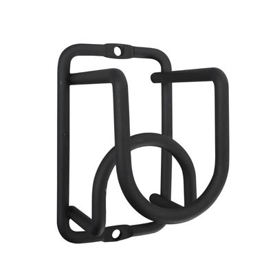 Mini Adega de Parede Suspensa Preta Cube Suporte Porta 1 Garrafa de Vinho Espumante