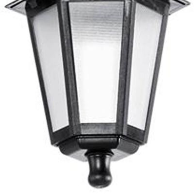 Kit 6 Pendentes de Teto Lente Fosca Luminária Grega Colonial Retro Preta Dital Bivolt