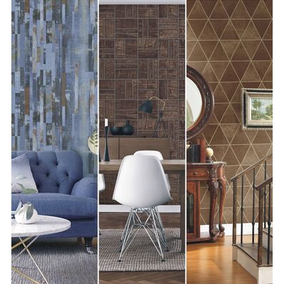 Papel de Parede Nature Wall Triangle Fur N-16123 - Rolo: 10m x 0,53m