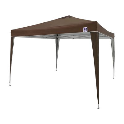 Tenda Gazebo Dobrável 3m x 3m Poliéster Marrom Bel 3m x 3m
