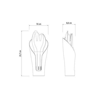 Kit Utensílios Para Vaso Cocoon Marrom Tramontina