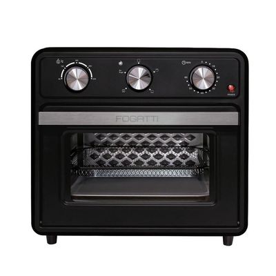 Forno Elétrico De Bancada 22 Litros Air Fryer Preto Fogatti 220V