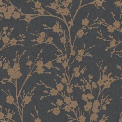 Papel de Parede Ivy Floral Preto 6812-50