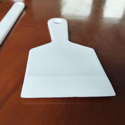 Kit 4 Espátulas Culinária Chapeiro Doces Profissional Gourmet Branca 10x24cm Larga