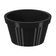 Ramekin Canelado Preto 60ml Molheira Shoyu 6,5x3,5cm Servir Uno Coza Pequeno