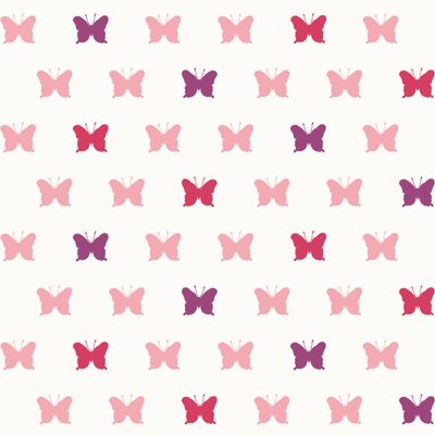 Papel de Parede Fofura Baby Borboletas Rosa FF4056