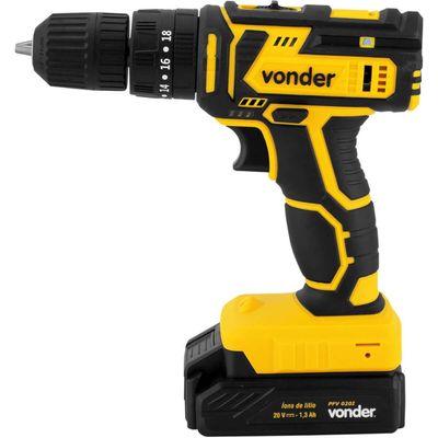 Parafusadeira Furadeira a Bateria Bivolt Vonder 20V PFV020I com Impacto Carregador