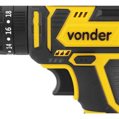 Parafusadeira Furadeira a Bateria Bivolt Vonder 20V PFV020I com Impacto Carregador