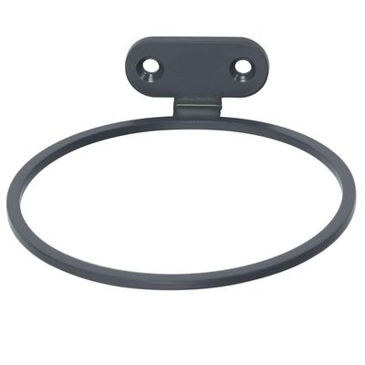 Suporte Secador De Cabelos Parede Cinza 11cm Masutti Aramado Organizador Cinza