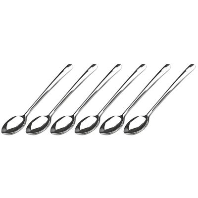 Kit 6 Colheres Arroz Inox Grandes Lisas 35cm Profissional Re