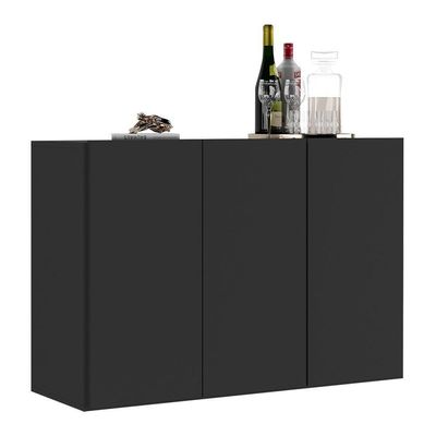 Aparador 3 Portas Suspenso Veneza Mp1008 Preto