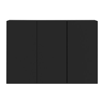 Aparador 3 Portas Suspenso Veneza Mp1008 Preto