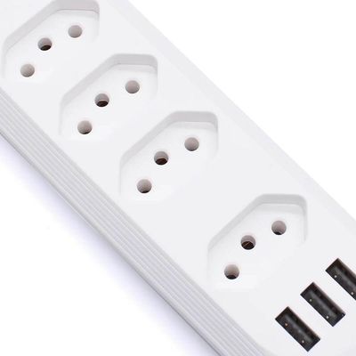 Extensao 4 Tomadas + 3 Usb B-max Filtro De Linha