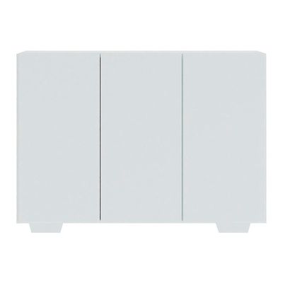 Aparador 3 Portas Com Pés Quadrados Veneza Mp1010 Branco