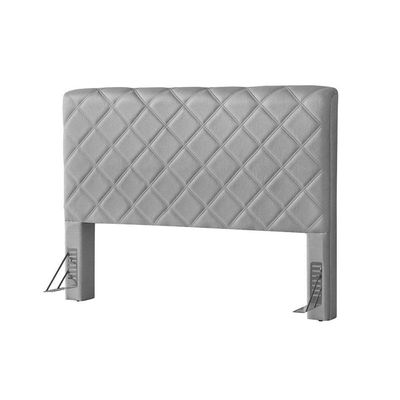 Cabeceira Cama Box Casal 1,40m Estofada Capri Linho Cinza