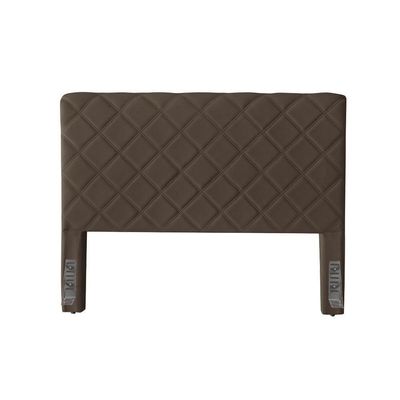 Cabeceira Cama Box King 1,93m Estofada Capri Veludo Marrom