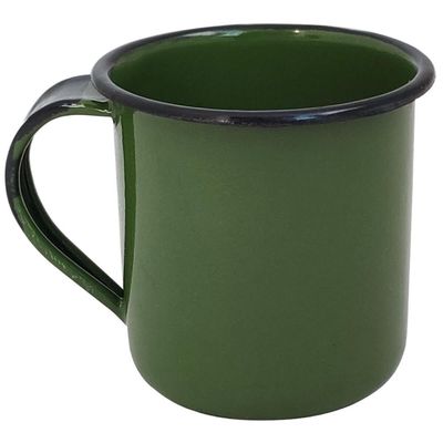 Bule Café Esmaltado 1,25 Litros e 6 Xícaras 70ml Tradicional Verde Botânico