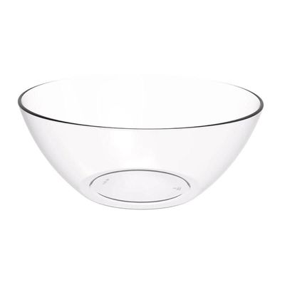 24 Tigelas Transparentes para Servir 2,3L Crippa Restaurante Buffet Salada Sobremesa