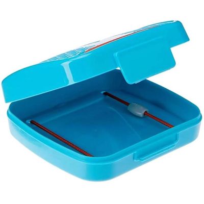 2 Porta Cotonetes Portátil Para Viagem Acessórios com Elástico Interno Azul Crippa Azul