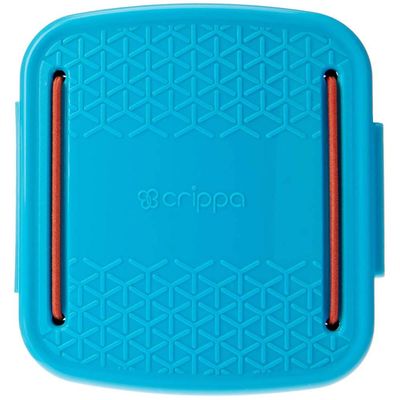 2 Porta Cotonetes Portátil Para Viagem Acessórios com Elástico Interno Azul Crippa Azul