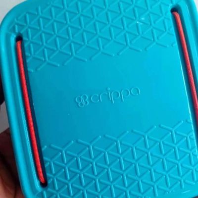 2 Porta Cotonetes Portátil Para Viagem Acessórios com Elástico Interno Azul Crippa Azul