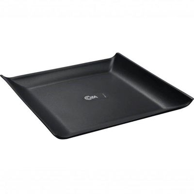 Prato Quadrado 20,6cm Plástico Servir Petiscos Sanduiche Fru