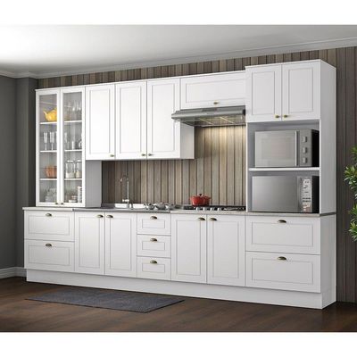 Paneleiro Duplo Americana 2 Portas 2 Gavetas Henn Branco