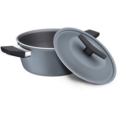 Caçarola Tramontina Spezia Induction Alumínio Antiaderente Starflon Excellent Azul Ardósia 24 Cm Tramontina