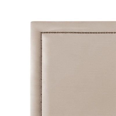 Cabeceira Cama Box Queen 1,60m Estofada Aruba Veludo Bege