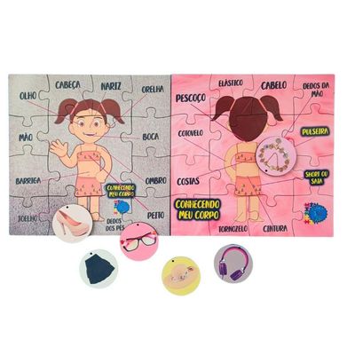 Jogo Montando O Corpo Humano Meninas Com Acessórios