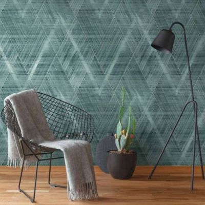 Papel de Parede Antigua Geométrico Azul 388242AG