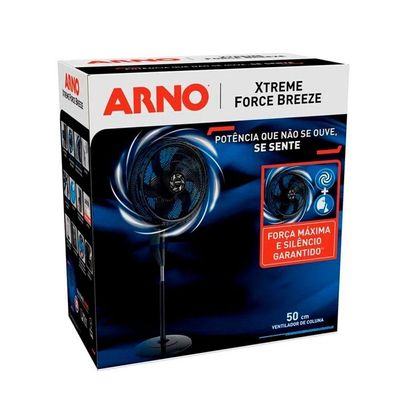 Ventilador De Coluna 50cm Xtreme Force Breeze Vb52 Arno Azul Com Preto 220v