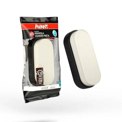Arandela Led Hummer Bivolt 5w-6500k Preto Avant
