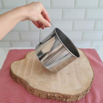 Fervedor De Aço Inox Com Alça 2 Litros Caneca Leiteira Grande Zanella