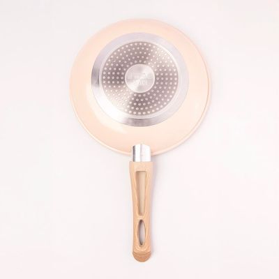 Frigideira de Indução Lyor em Alumí­nio com Revestimento Cerâmico Granilite Bege 24cm Bege