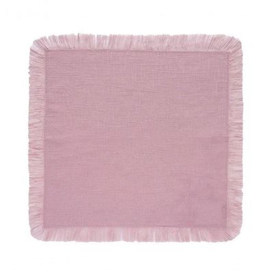 Guardanapo Unitário Franja Coloratta Rosa Vintage 303041- Copa & Cia