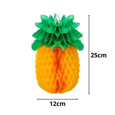 Abacaxi Colmeia Origami 25cm X 12cm - 2 Unidades